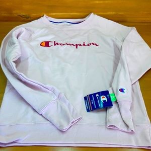 Champion pink pullover sweatshirt